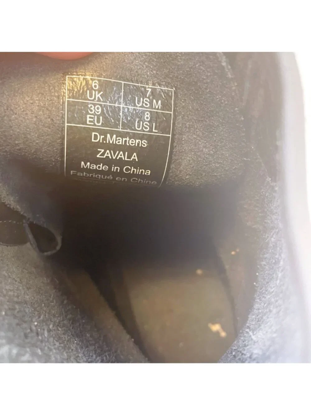 Dr. Martens Black Patent Zavala Combat Boots, Men's Size 7